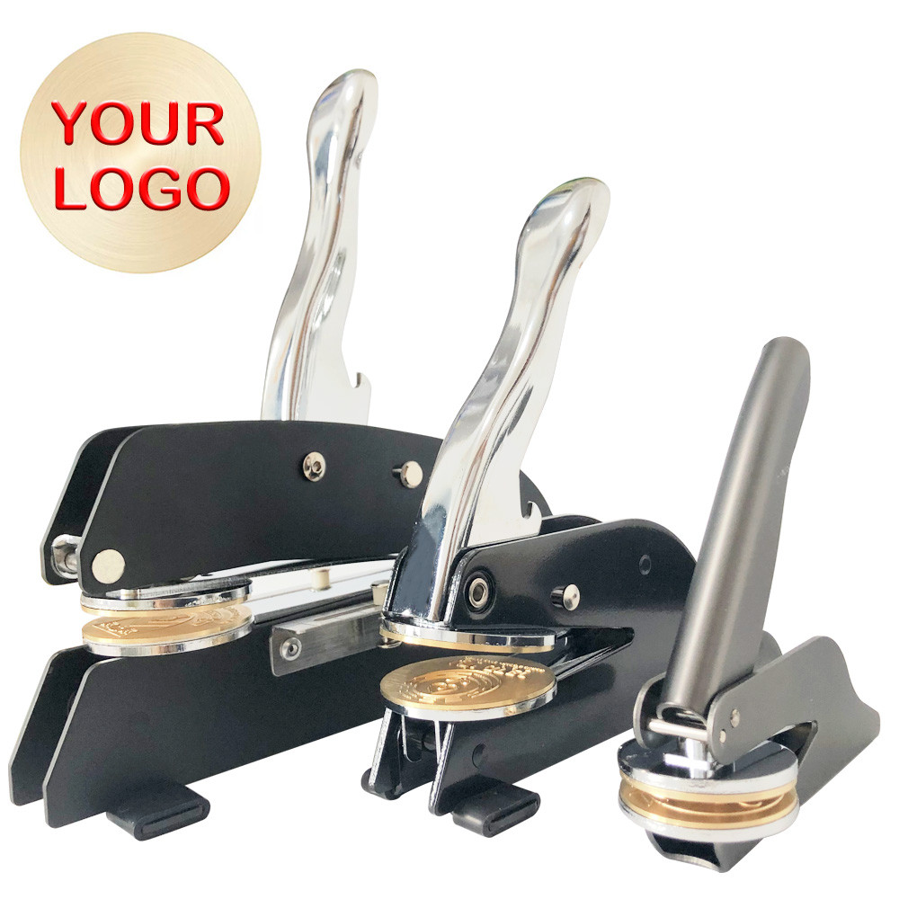 

Design Your Own LOGO Embossing Seal Customization Book Large Size Desktop Stamp Embosser Custom for Company Personalized Wedding