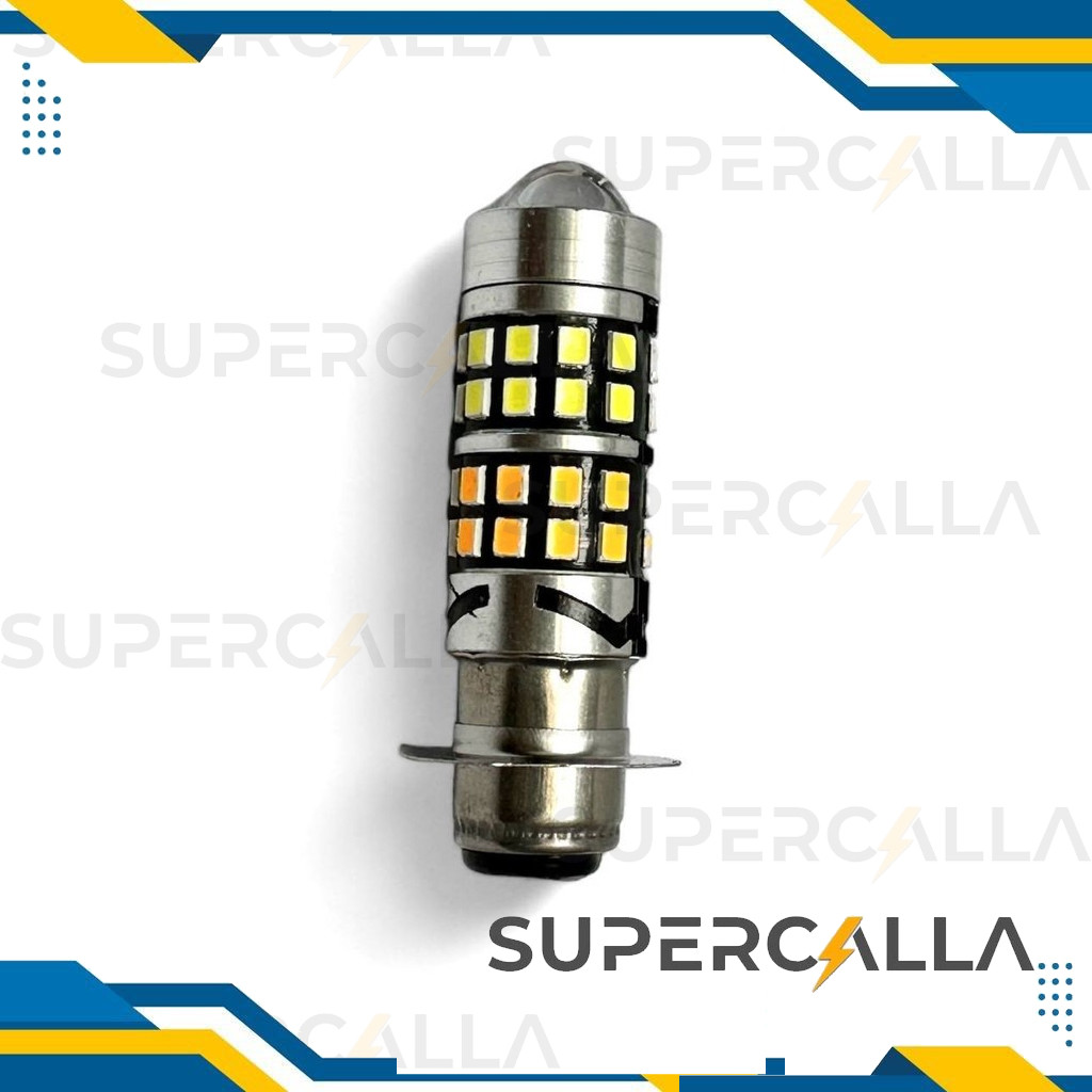 SUPERCALLA LAMPU LED MOTOR LASER H6 LS 3 PUTIH KUNING 12 WATT 40M27-36 LED