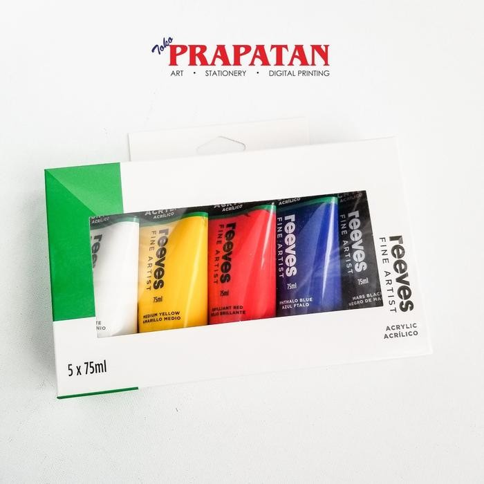

Reeves Fine Artist Acrylic 5x75ml - Warna