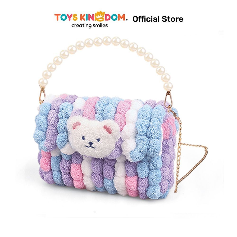 SHD_SHOP Toys Kingdom Pretty Missy Set Diy Tas Selempang Pom-Pom - Ungu Toy Kids Toy Girls Toys Main