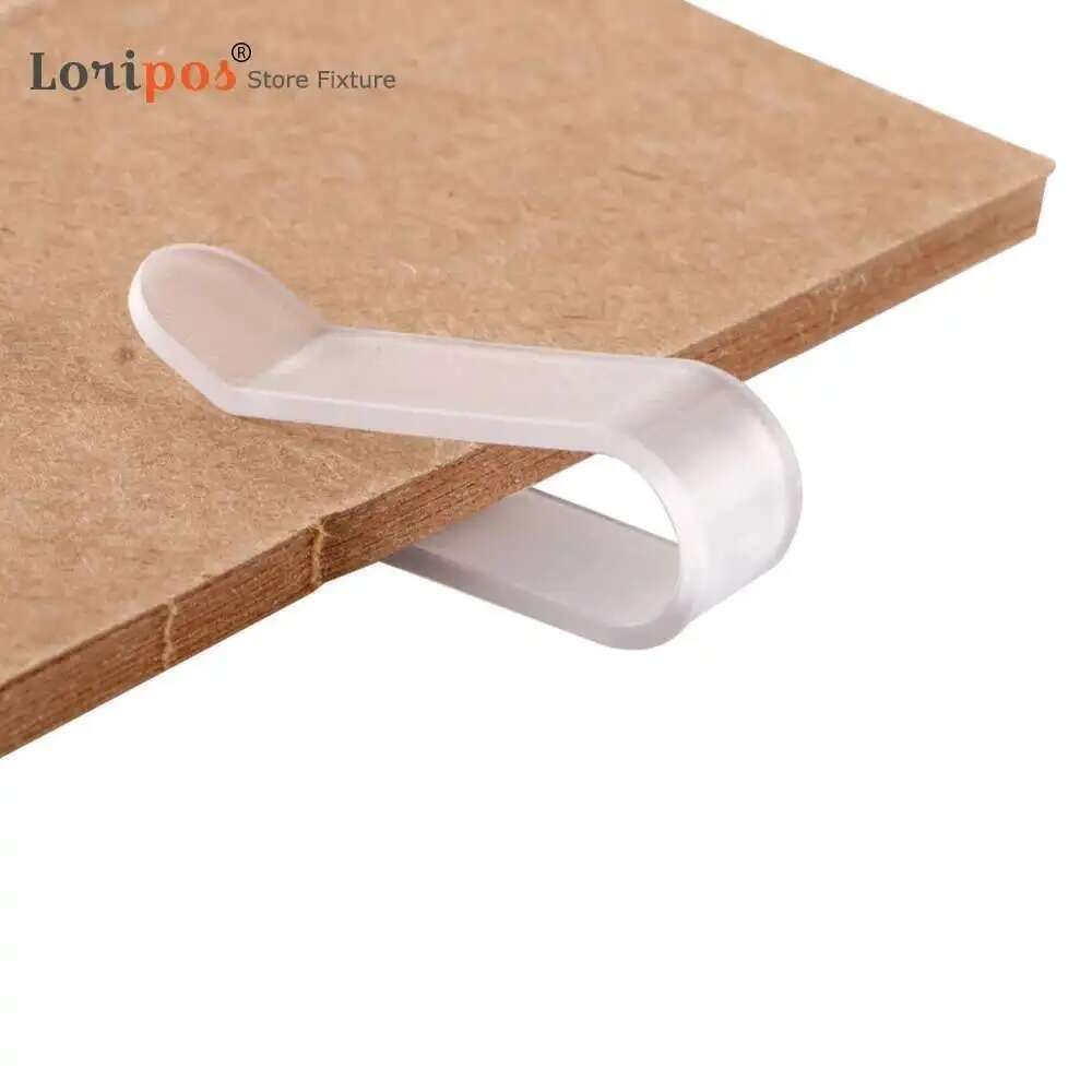 

Plastic Folder Financial Binder U Clips Notes Letter Paper Clips Office Transparent Stationery Multifunctional Clip