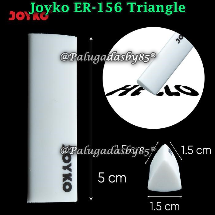 

(1 Biji) GROSIR Penghapus JOYKO ER-156 Triangle Putih / JOYKO Penghapus Eraser ER-156 (1 Biji)