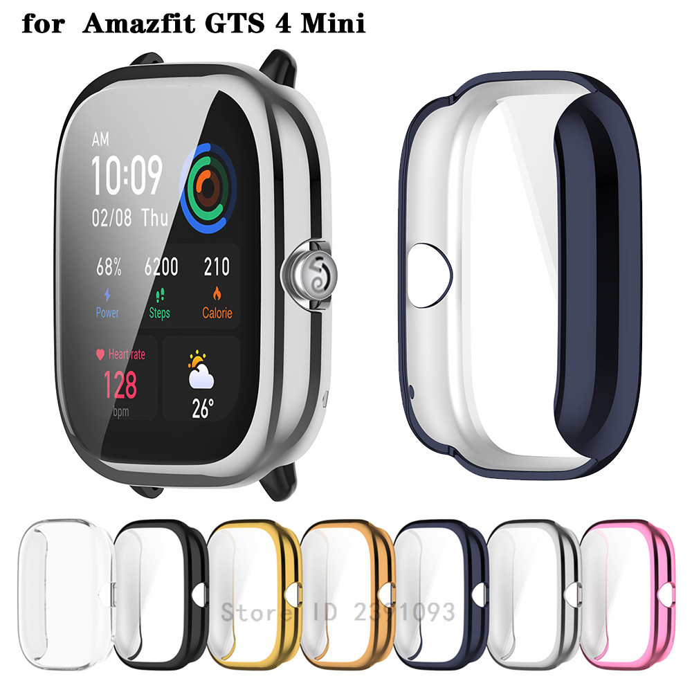 Screen Protector Case For Huami Amazfit GTS 4 mini Watch Colorful Protector TPU Case Cover Protector