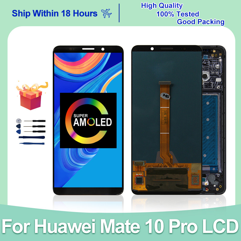 6.0" OLED For Huawei Mate 10 Pro LCD Display Tou Screen Digitizer For Huawei Mate 10 Pro Display Rep