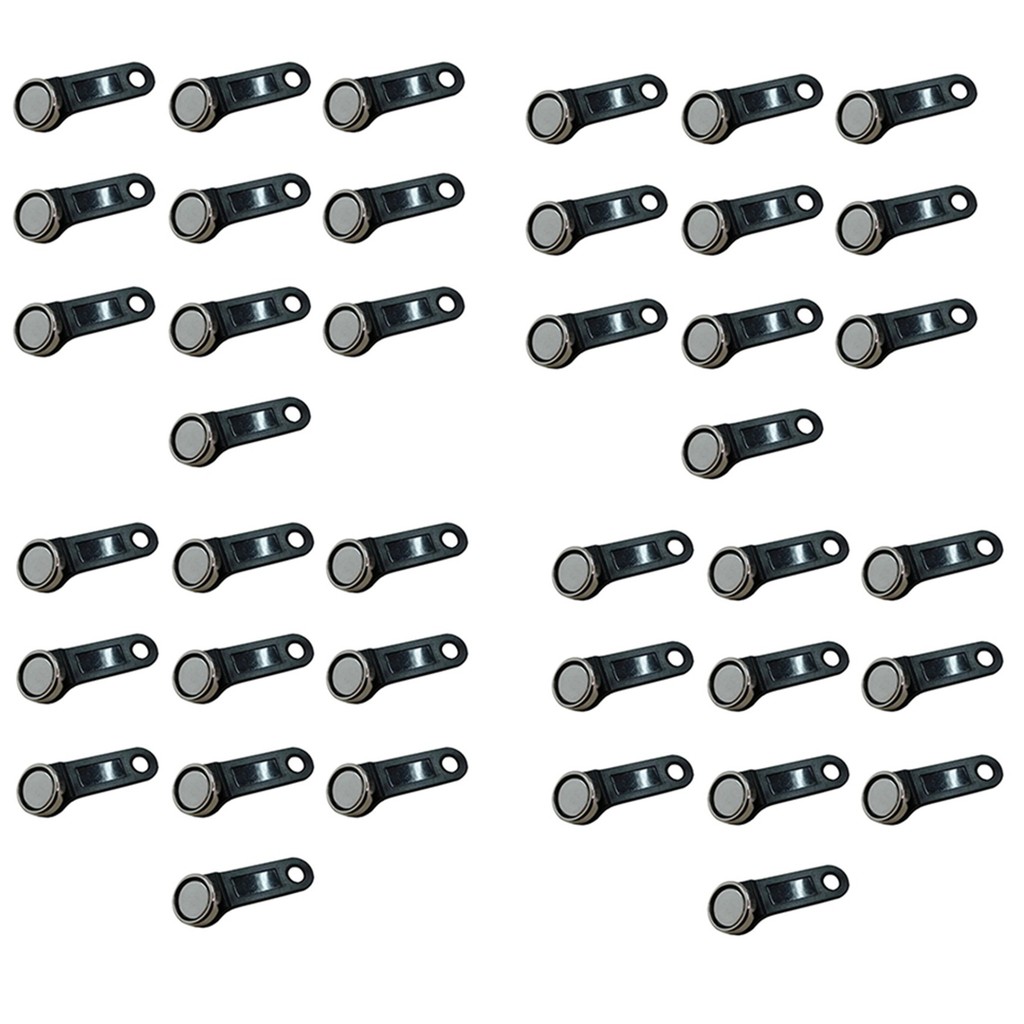 

FUFU 40Pcs DS1990A-F5 TM Card Ibutton Tag With Wall-Mounted Black
