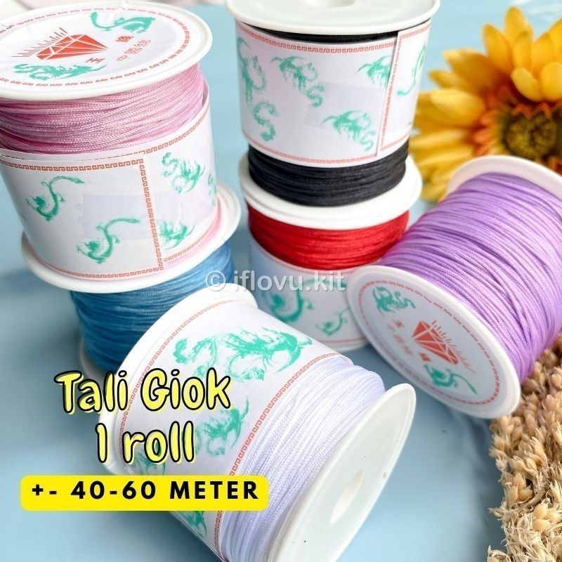 cod murah DIY Tali Giok Cina 1 ROLL  40-60 meter | Tali shambala DIY phone Strap phone tali hp gantu