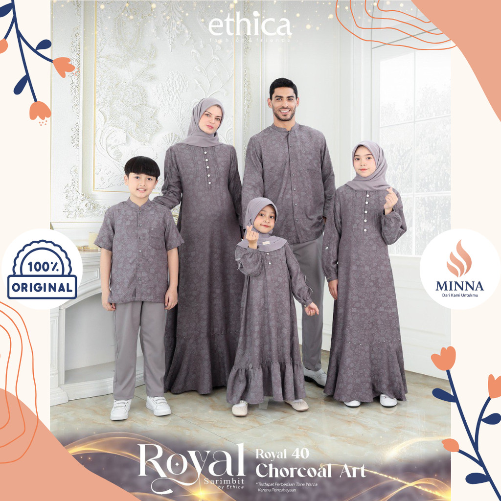 Ethica Sarimbit Keluarga Royal 40 Chorcoal Art