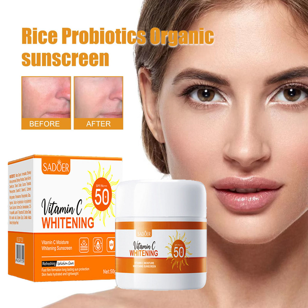 Oranebeauty  SPF 50+50g Tabir Surya Wajah/Lotion Pengontrol Minyak/tabir surya