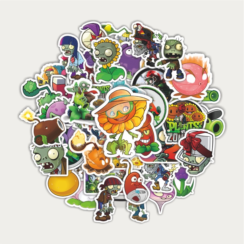 

Sticker Pack Stiker Game Series PLANT vs ZOMBIE Character Mix 2 | Sticker TUMBLR | Stiker LAPTOP KOPER HELM