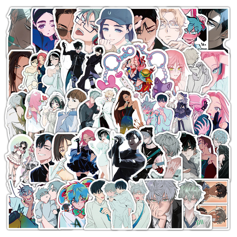 

53Pcs Anime Alien Stage Stickers Till Ivan DIY Stickers Scrapbooking Phone Luggage Skateboard Waterproof Decals