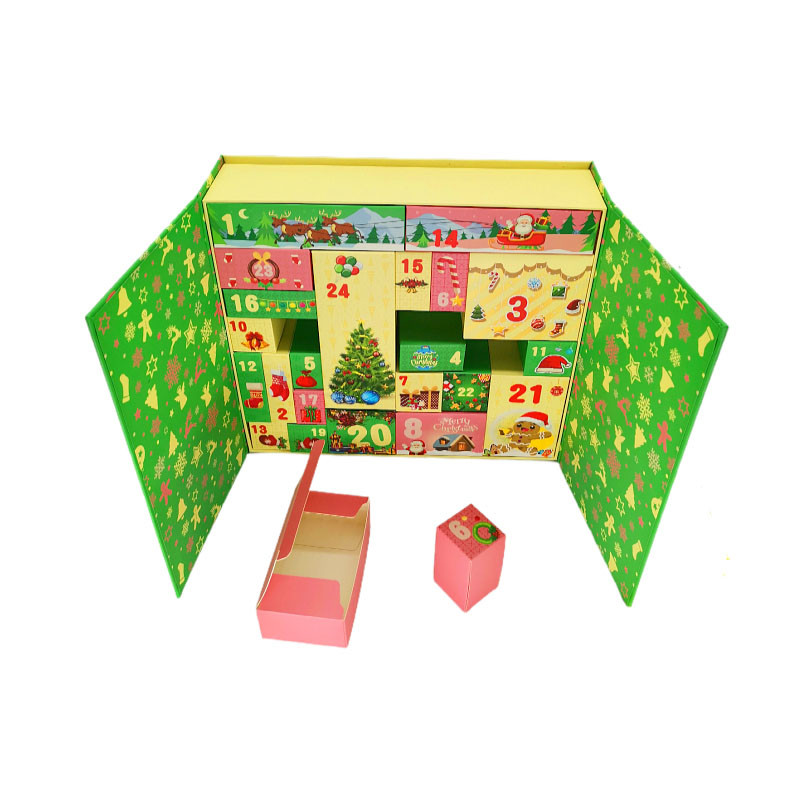 

Countdown Calendar Gift Box, Different Surprise Gifts, Every Day Packing Paper Boxes, Festival Supplies, 24 Day