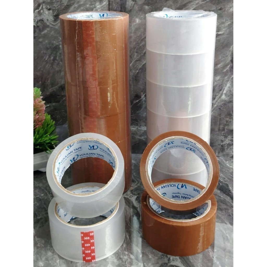 

(LKN) LAKBAN MURAH 45MM 90Y/TAPE LAKBAN BENING &COKLAT Youliant Tape
