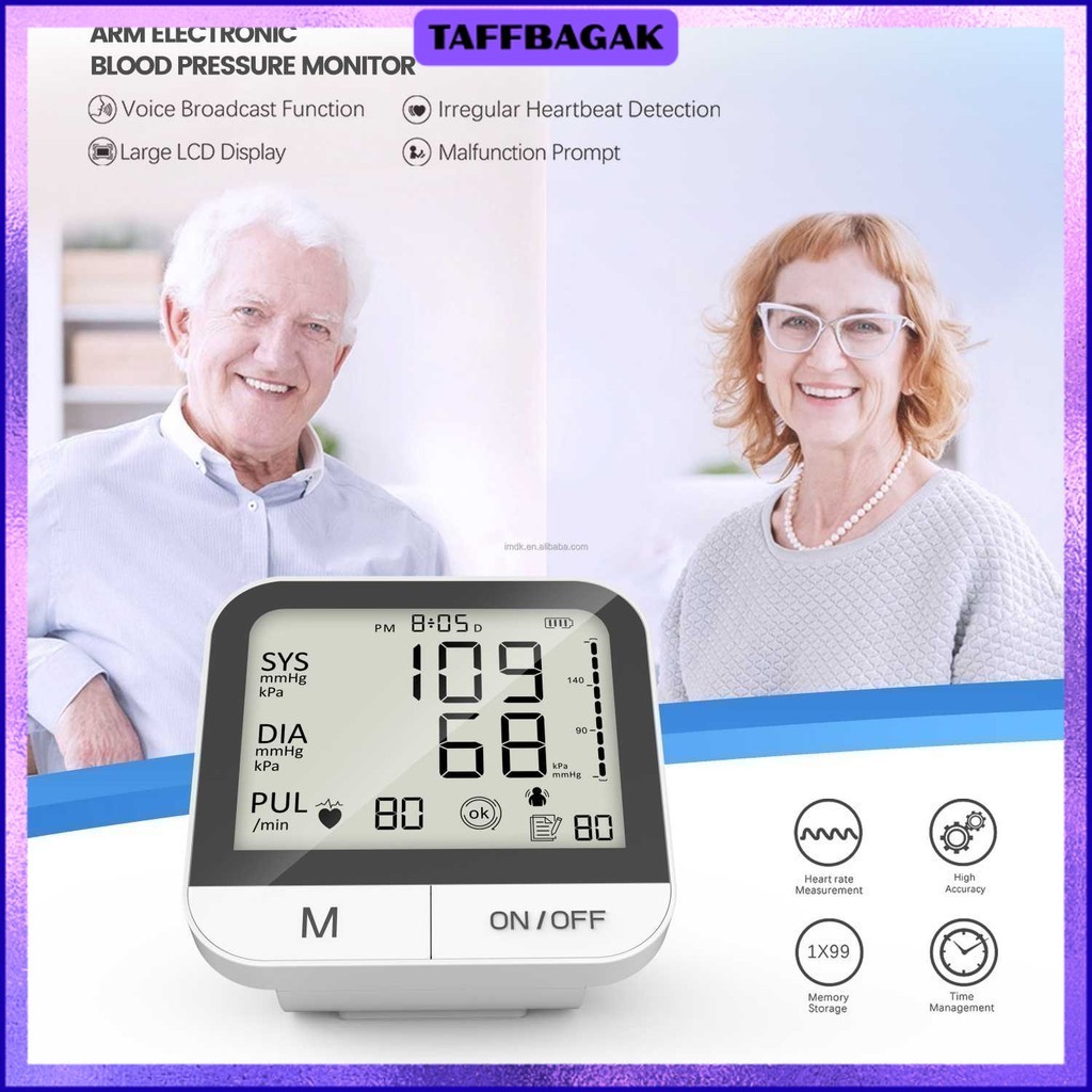 TaffOmicron Tensimeter Digital Pengukur Tekanan Darah English Voice - BMP-A7VL