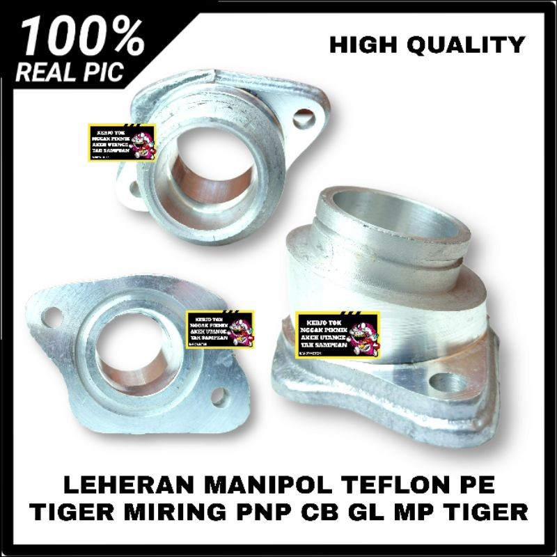 LEHERAN MANIPOL TIGER MIRING LEHERAN MANIFOLD INTAKE TEFLON PE TIGER MIRING PNP CB GL 100 GL 125 GL 
