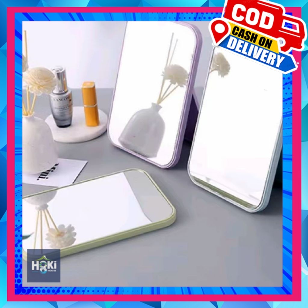 Rias Lipat 15x10 Persegi - Kaca Rias Persegi Lipat Cermin Portable / Kaca Rias Portable