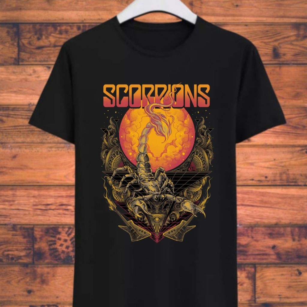 Kaos Scorpion Tshirt Band Musik Rock Merchandise Original Cotton combed 24s Super Soft