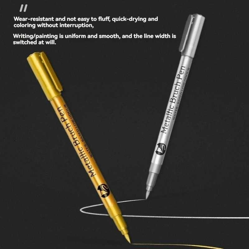 

1CLICK2BUY GuangNa Spidol Permanen Metallic Marker Pen Waterproof 10mm 12 PCS - GN-12