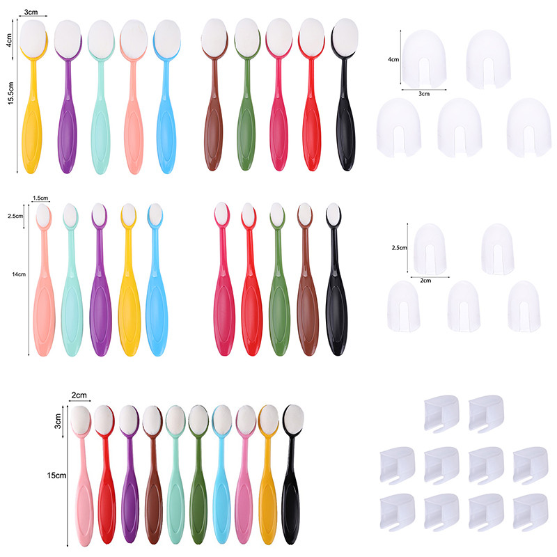 

Colorful Blending Brushes Different Size Caps Soft Bristle Brushes for DIY Scrapbooking Stamping Paper Card Application Tool
