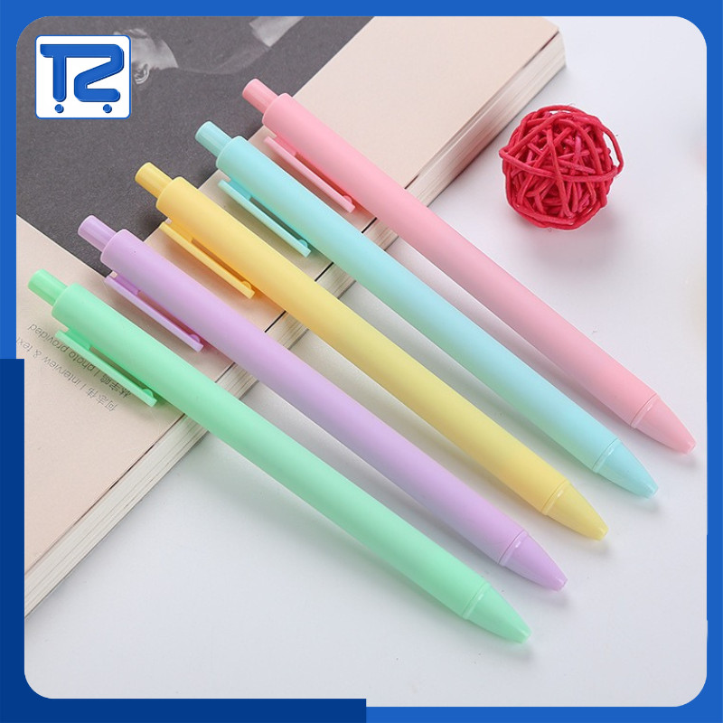 

Pulpen Mekanik Macaron Minimalis Tinta Hitam Pena Warna Pastel Simple ATK011