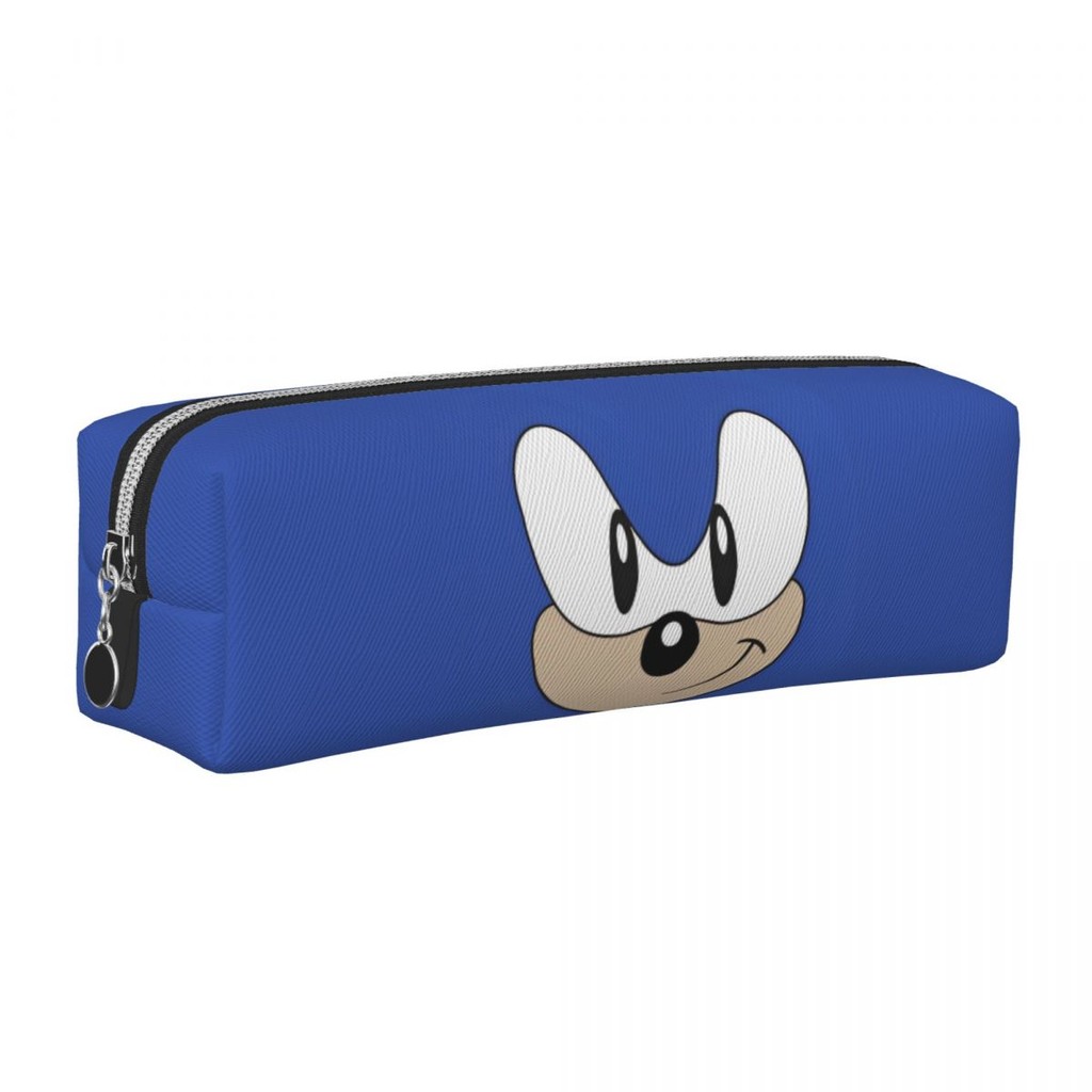 

Fashion Soniced Face Pencil Case Cartoon Game Pencilcases Pen for Student Big Capacity Bags Office Zipper Stationery