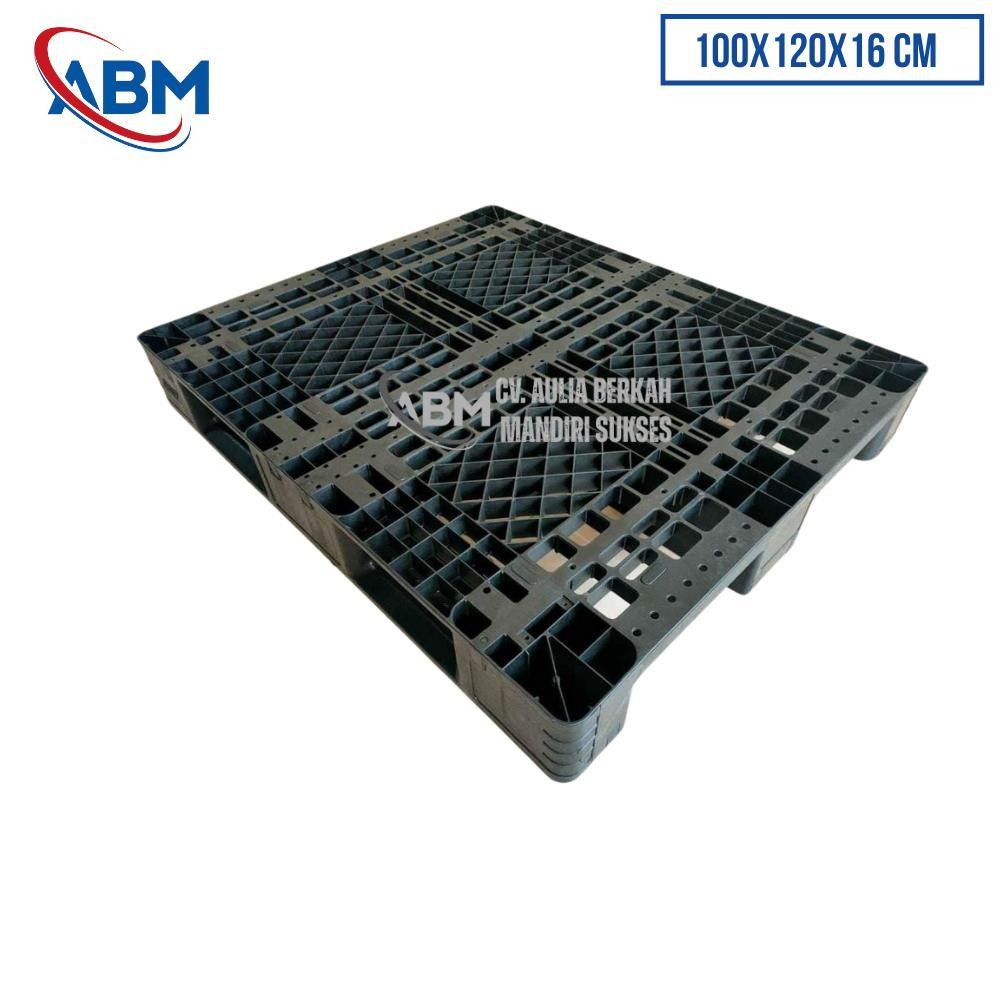 

Pallet Plastik Ukuran 100x120x16 cm - ABMAS12 - Hitam