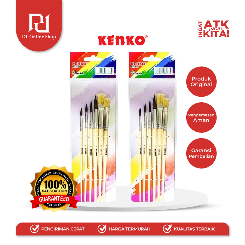 

KENKO KUAS LUKIS/ BRUSH BR-601 (1SET)
