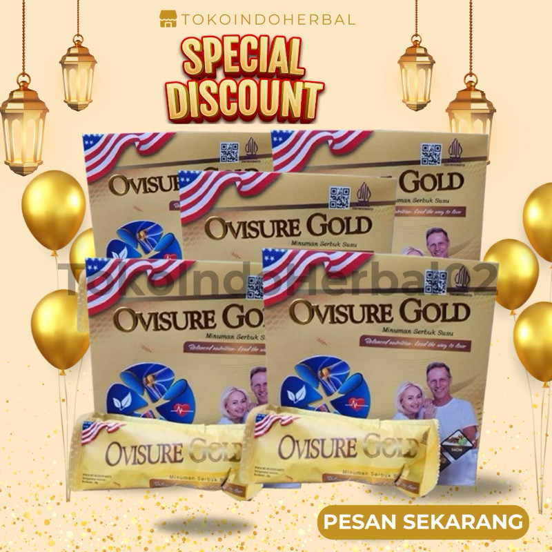 

PAKET 5 BOX OVISURE GOLD USA SUSU VITAMIN TULANG DAN SENDI NYERI OTOT ASTEOPOROSIS OSTEOARTHRITIS ORIGINAL