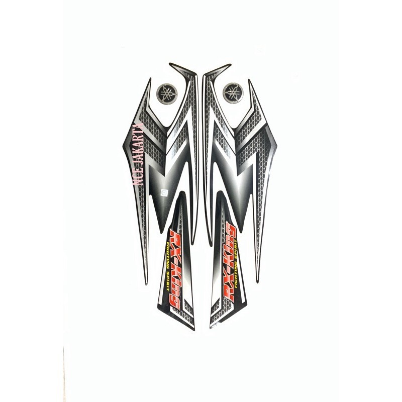 Stiker striping RX King 2004 hitam Stiker
