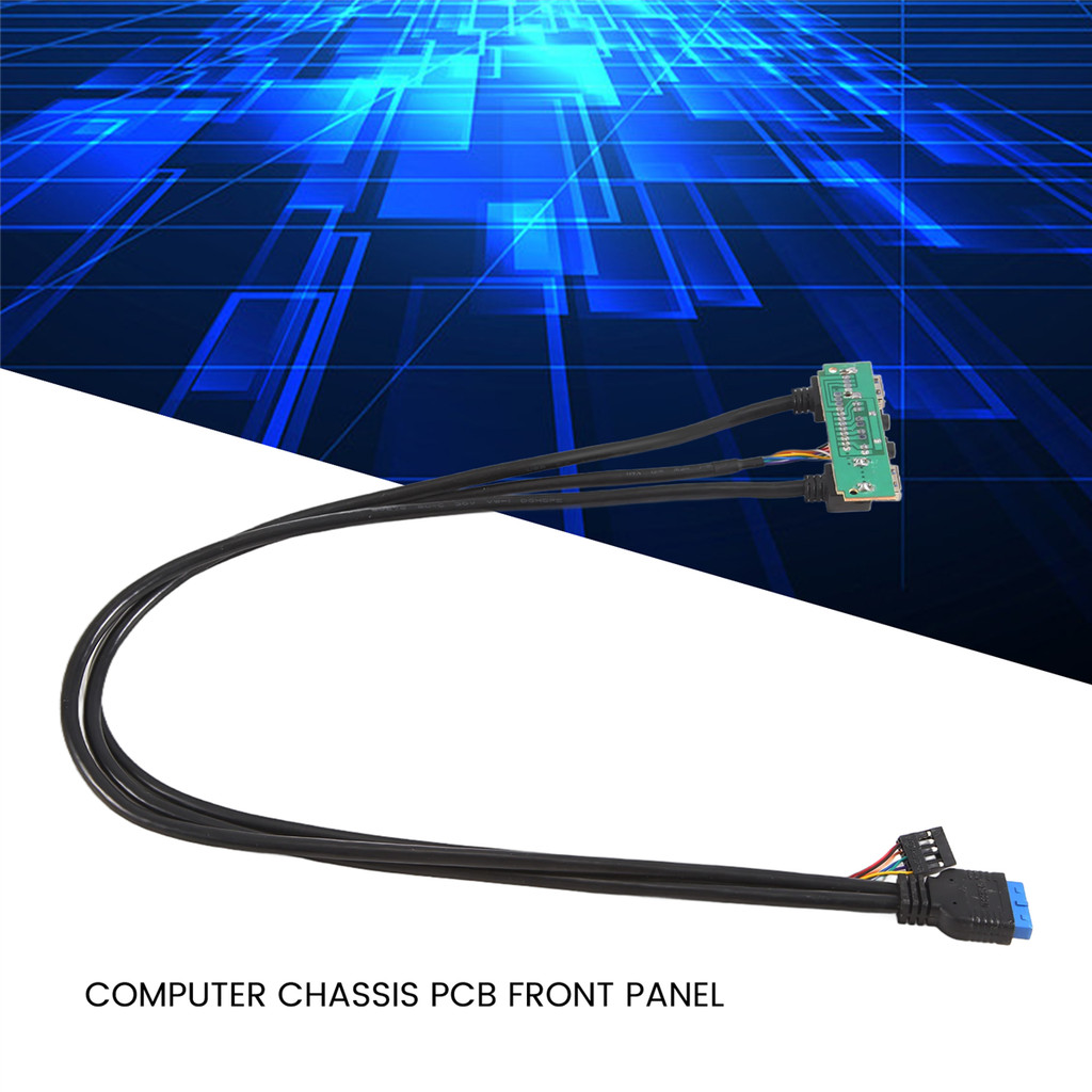 A10I 60cm Front Case Panel USB3.0+USB3.0+HD Audio Jack Ports I/O Board+Internal Wire USB Bezel Line 