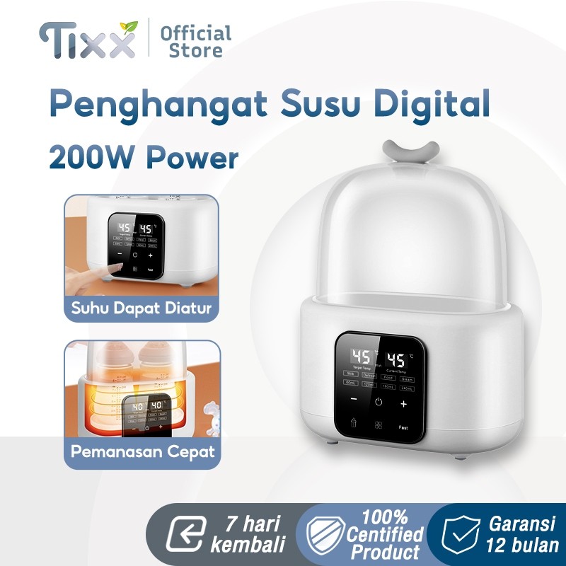 TIXX Smart Double Penghangat Susu/Penghangat ASI/Milk Warmer/Sterilizer Botol Susu