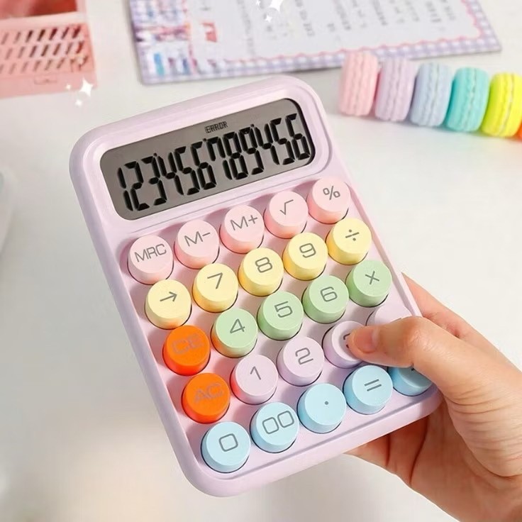 

Dopamine Boost: Kalkulator Lucu Korea Warna-Warni, Stationary Kantor Mini Permen 12 Digit - Cocok untuk Semua Usia
