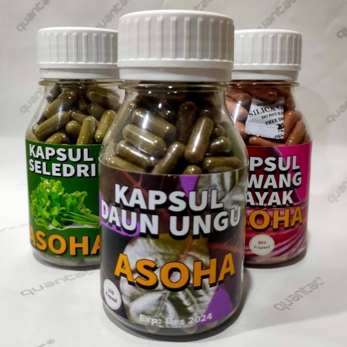 Kapsul Daun Ungu Isi 200 ASLI .ALAMI. ORGANIC