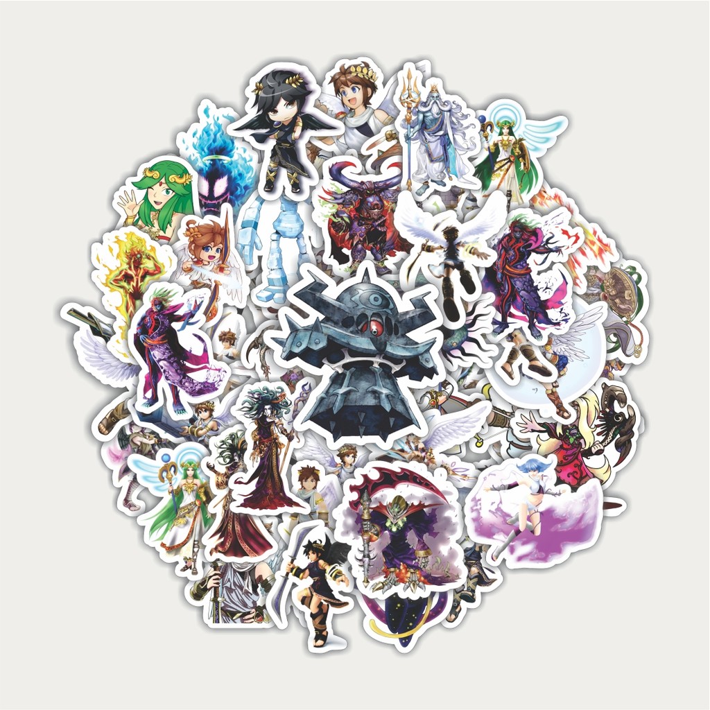 

Sticker Pack Stiker Game Series Kid Icarus Karakter Mix 1 | Sticker TUMBLR | Stiker LAPTOP KOPER HELM
