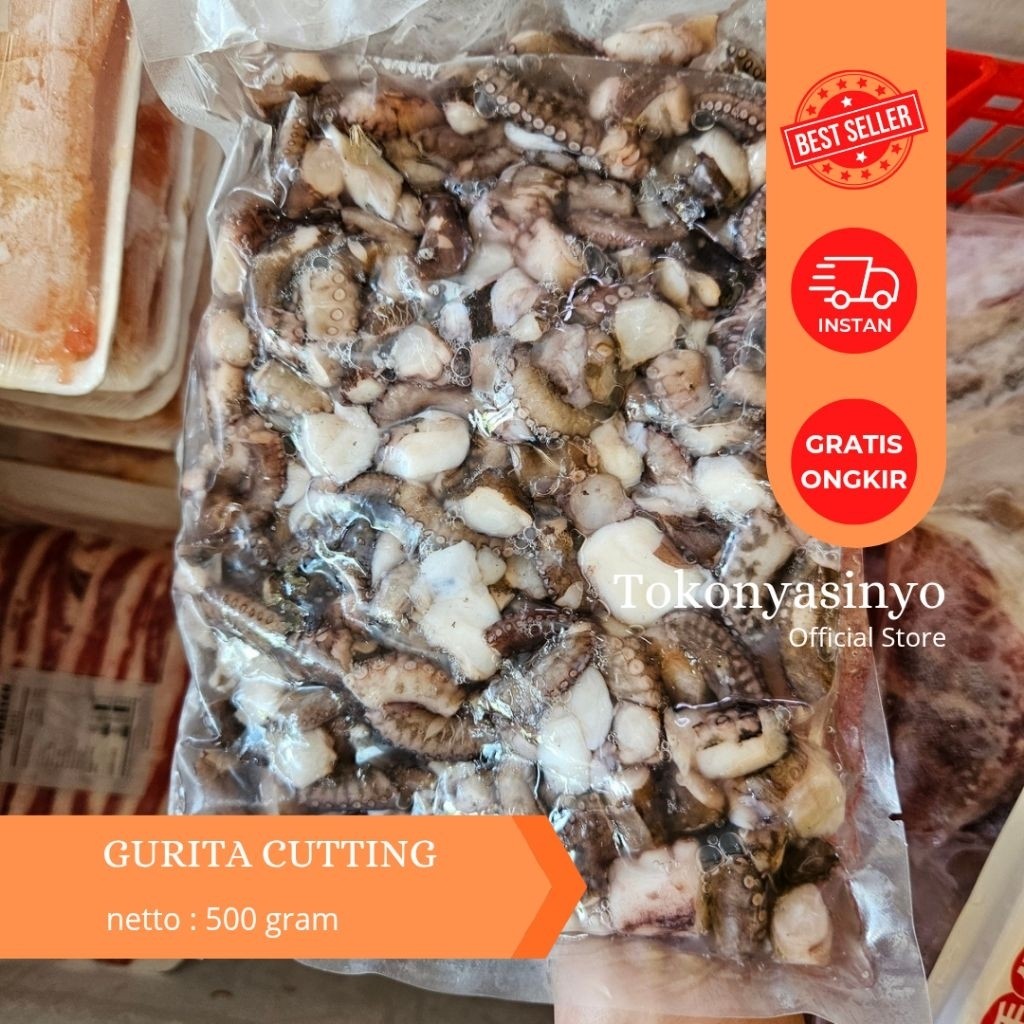 

Gurita Cut 500gr ,& 1KG Siap Masak!