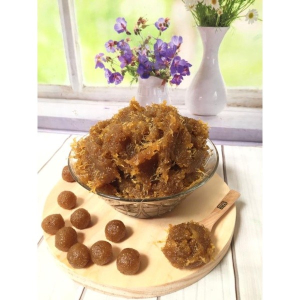 

Emama.store SELAI NANAS NASTAR KEMASAN 1 KG/HOME MADE/SELAI NANAS BERSERAT(100% NANAS ASLI DAN GULA ASLI)