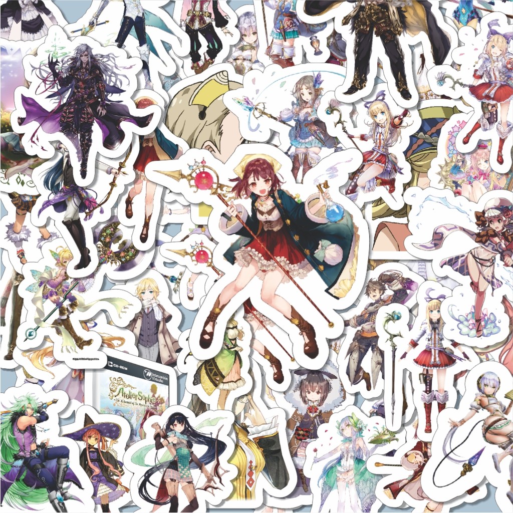 

Stiker Cutting Pack Stiker Game Series Atelier Sophie Karakter Mix Isi 100Pcs Series Aesthetic Lucu Keren Untuk Koper Bahan Vynil