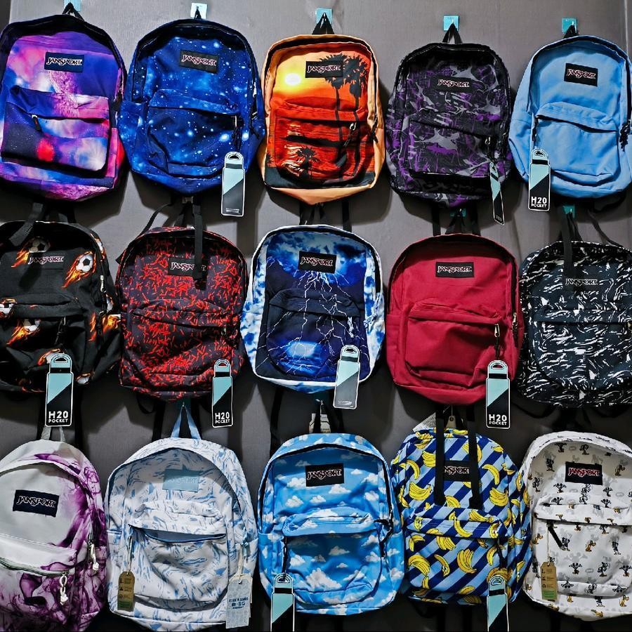 X56TJ Tas jansport- Tas Sekolah Ransel js premium Motip Keren et(1)