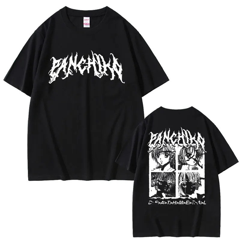 Rock Band Panchiko DEATHMETAL Album Double Sided Print T-shirt Men Women Vintage Loose Oversized Tsh