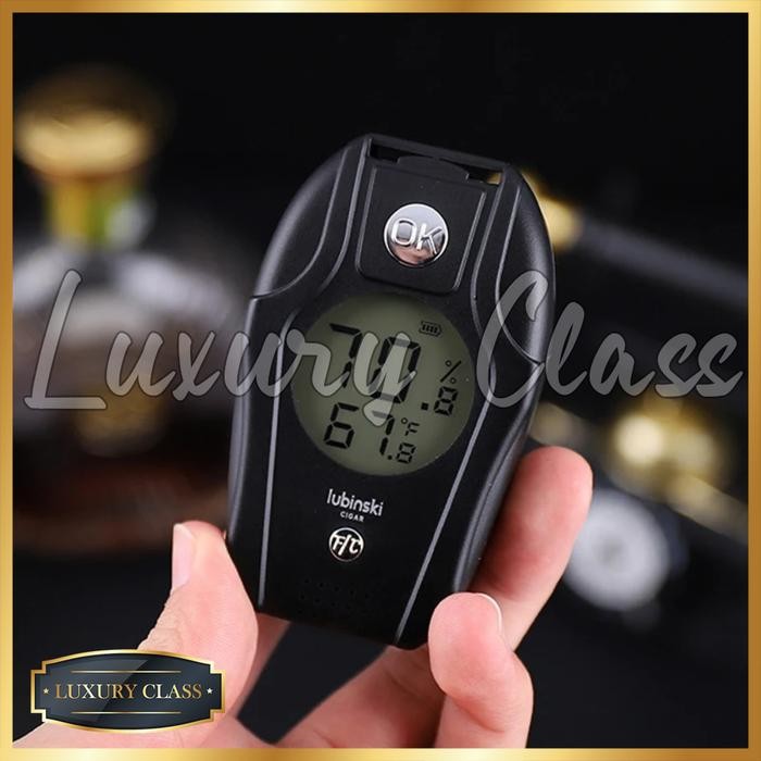Hygrometer Digital Humidor, Pengatur Menjaga Kelembaban