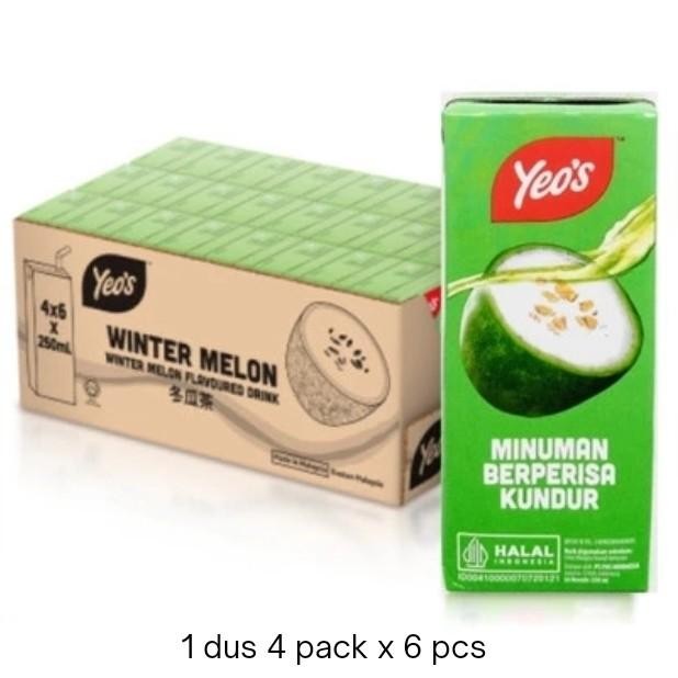 

Yeo's Minuman Rasa Buah Kundur Wintermelon Dus Isi 24 Pcs