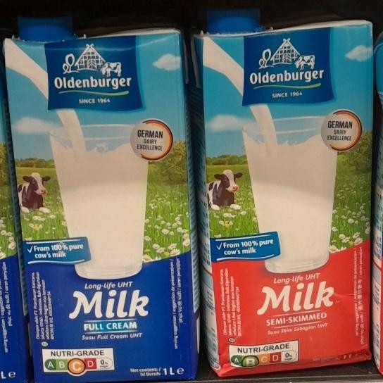 

Oldenburger Susu UHT Import Rasa Full Cream / Semi Skimmed 1 liter 1000ml