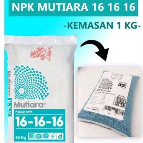NPK Mutiara 16 16 16 Repack Ori 1 Kg