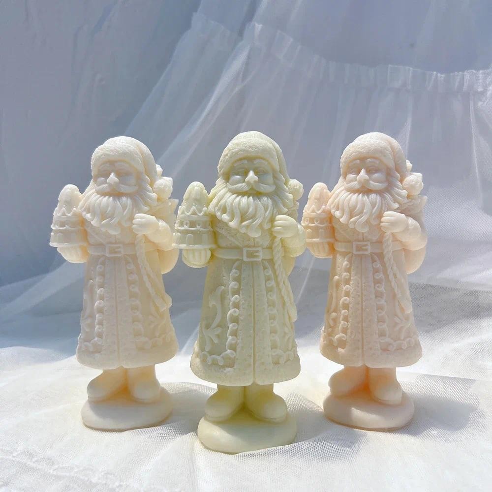 

Christmas Gingerbread Santa Candle Mold Father Christmas Resin Silicone Mold Kriss Kringle Plaster Gypsum Silicone Mould
