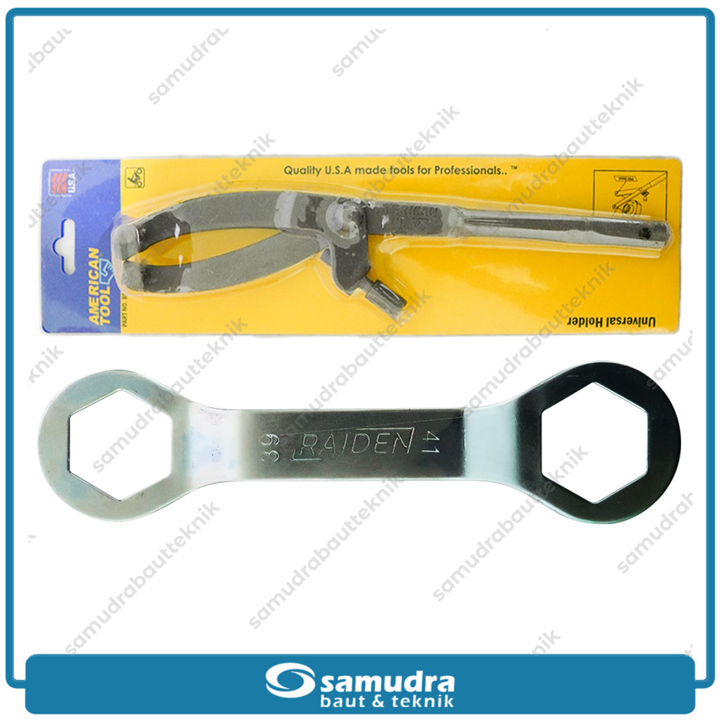 Paket AMERICAN TOOLS Treker CVT Tahanan Kopling + MURAH kunci Blok Mesin Motor Matic 39-41