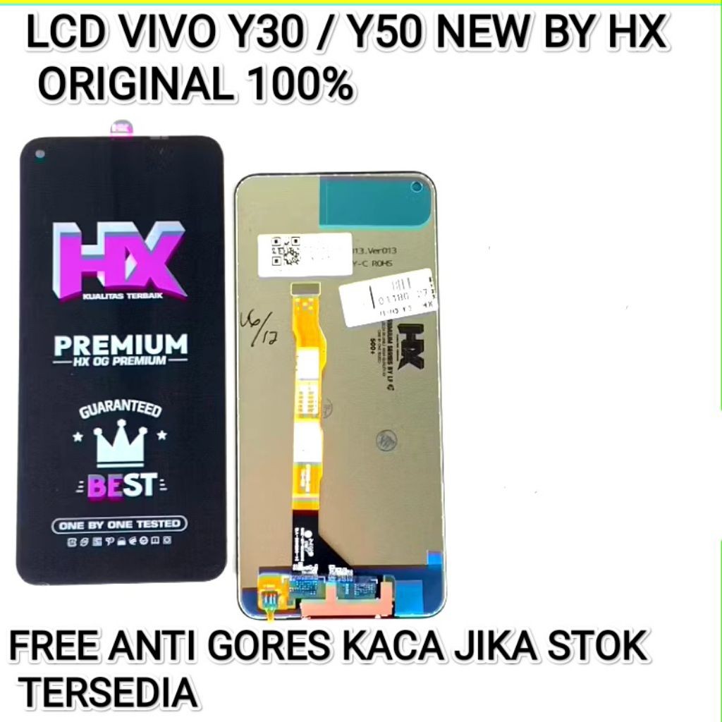 LCD VIVO Y30/Y50/Y30I BLACK BY HX ORIGINAL 100%