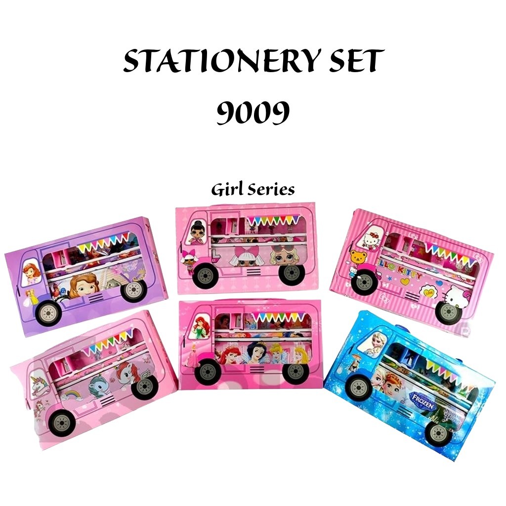 

♚Stationery set Fancy 9009 /Paket Alat Tulis Set 6IN1 Karakter♚