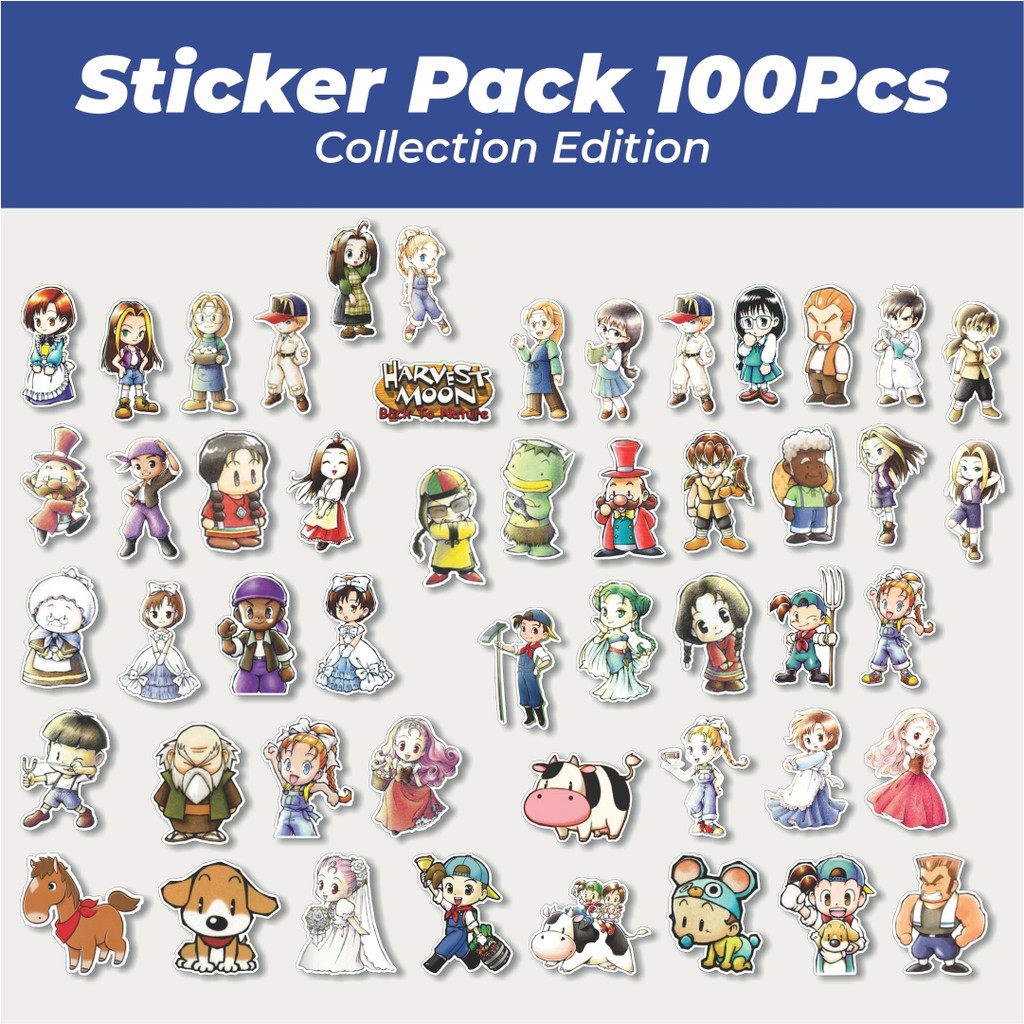 

Hot Stiker Game Video Harvest Moon : Back to Nature Lucu Anti Air Stikers Berperekat Waterproof Sticker Decal Buat Motor Helm Buku Journal Koper Casing HP Laptop Botol Minum
