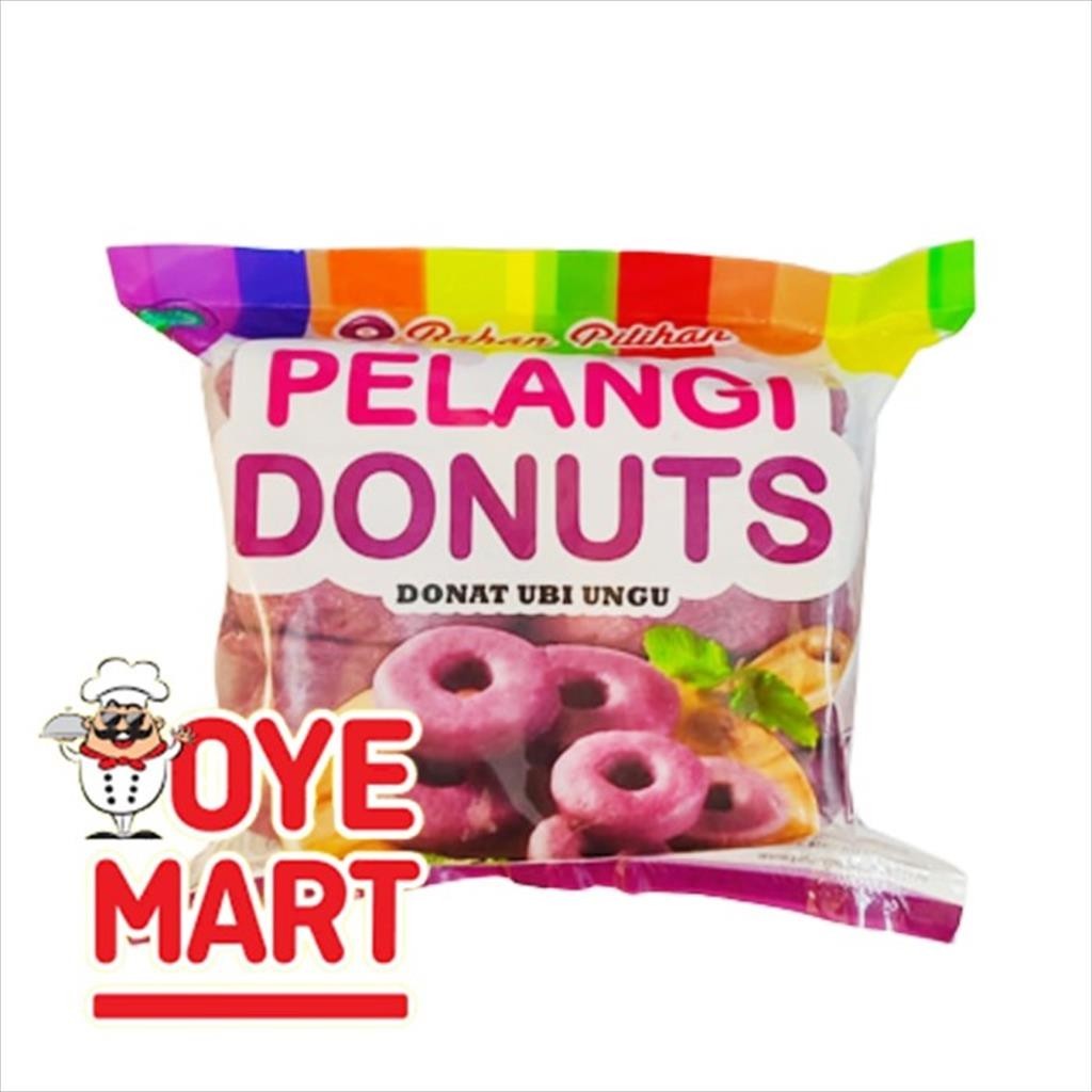 

DONUTS PELANGI UBI UNGU BESAR ISI 10 PCS / DONAT FROZEN FOOD