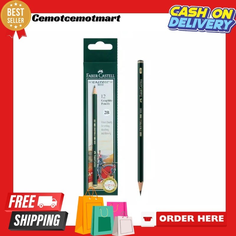 

[Cmt] Pensil Faber-Castell 2B Original Grosir (1Lusin)