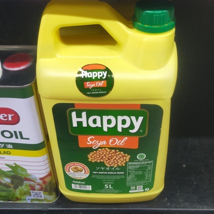 

happy soya oil soy Bean minyak kedelai 5ltr